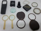 Vintage Lot Of 11 Magnifying Glass Magnifier Glasses Bausch   Lomb Bakelite Etc 