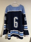  6 Game Used Worn University Of Maine Umaine Black Bears Blue Jersey