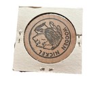 Vintage 1968 Coin Club Of Greater New Bedford Coin Show Wooden Nickel