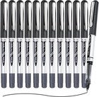 Black Rollerball Pens 12 Pack  0 7mm Medium Point Roller Ball Pen Quick Dry     