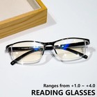 4 Pairs Anti-blue Light Reading Glasses Hd Lenses Spring Hinge Readers Unisex