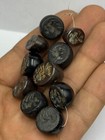 Antique Ancient Near Eastern Old Black Stone Intaglio Seal Beads Stone