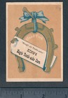 Kings Magic Toothache Cure 1800 s Rough On Tooth-ache Lucky Horseshoe Trade Card