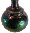 Antique Bohemian Harrach Attributed Art Glass Vase 4 5  Czech Republic Aurene