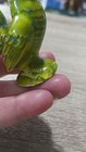Vintage 1960s Speckled Glaze Mini Rooster Ceramic Figurine