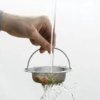 2pcs 4 5  Kitchen Bathroom Sink Strainer Stainless Steel Filter Drain Strainer