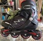 Rollerblade Bladerunner Advantage Pro Xt Inline Skates Blk red  Women   s 8  Euc