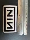 Nin Nine Inch Nails B w Logo Sticker 90s Alternative Rock Icon For Laptop New 
