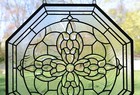  All Clear Stained Glass Octagon Beveled Glass Window Panel 24  X 24  