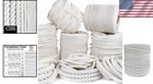 100  Safe Twisted Cotton Rope - Golberg Natural Cotton  3 4 Inch X 50 Feet
