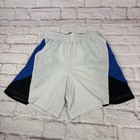 Nike Shorts Youth Medium White Blue Dri-fit Mesh Athletic Basketball Gym