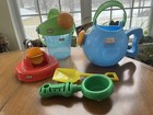 Little Tikes Summer Beach Sand Water Shovel Sandbox Toy Lot Of 6 Buckets Shovel