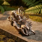 Bronze Finish Fairy Figurine Playful Design Sleeping Fairy Statue For Patio