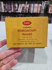 Vintage 100 Emde Stereomunt Frames 1 19 32    3 31 32 Sterio-relist Glass  look  