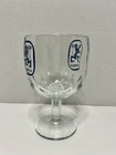 Vintage Lowenbrau Thumb Print Beer Goblet Heavy Glass Mug 1970s