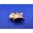 Vintage Gold-tone Panther Brooch With Faux Pearl   Rhinestones