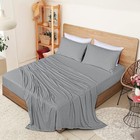 4 Piece Bed Sheet Set Jersey Knit Cotton Soft Stretchy Bed Sheet Utopia Bedding