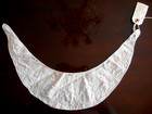 Antique French Hand Embroidered White Cotton Collar Museum Deaccession