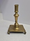 18th Century Spanish Square-based Candlestick On Claw Feet   Price Reduced   