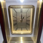 Linden Quartz Mantel Desk Alarm Clock Metal Made In Japan Collectible Vintage