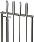 Pilgrim 5 Piece Modern Fireplace Toolset Matte Black Made Usa Home   Hearth No15