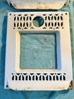 Pair Of White Peerless Porcelain Enamel Gas Wall Heater Front Cover Face Vintage