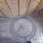 Vintage Metal Fish Keeper Basket Collapsible Wire Mesh Fishing