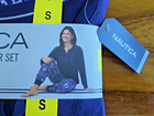 Nautica 2 Pc Women   s Sleepwear Set Pajama Set Size S Blue Purple Nwt