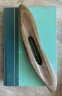 Antique Wooden Weaving Loom Boat Shuttle With Bobbin spool Primitive Decor
