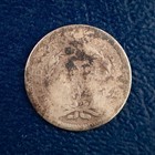 1853 Arrows Seated Liberty Half Dime  G Details  Damaged  Obsolete Silver B67