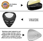 Metal Guitar Picks Plectrums Stainless Steel Guitar Pick With Picks Storage Case