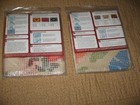 2 Vtg Caron Latch Hook Canvas Only Oriental Modern Floral 3011 3042 New Sealed