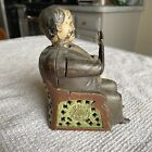 Antique Tammany Cast Iron Jh e  Stevens Mechanical Bank Circa 1880 s            