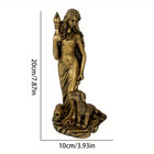 Hecate Hekate Greek Goddess Of Magic With Torch And Dog Statue Cold Cast Resin