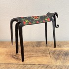 Painted Metal Indian Elephant Folk Art Sculpture