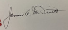 James Mcdivitt  Nasa Astronaut Apollo 9 Gemini Autographed Signed Card Free Ship
