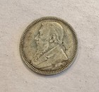 1893 South Africa Z a r  Silver Sixpence Coin