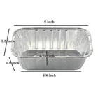 Waytiffer  50 Pack  1lb Mini Loaf Pans Heavy Duty Disposable Aluminum Foil Br   
