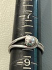 Vintage Size 8 Sterling Silver 925 Bypass Ball Ring  732