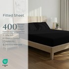 400 Thread Count Twin Fitted Sheet Only - 100  Cotton Fitted Sheet-luxury Sat   