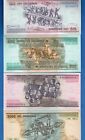Brazil 100 200 500 1000 Cruzeiros Nd 1981-1986 Uncirculated Banknotes Set   2