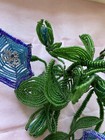 Vintage French Glass Beaded Flowers
