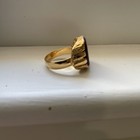 Vtg Gold Tone Bpoe Elks Ring Adjustable Size