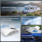 12v Rooftop Air Conditioner Cool heat For Rv Truck And Camper Low Profile Design