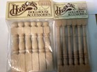 Dollhouse Houseworks Wood Building Components Accessories 5 Packs Vintage
