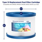 24 Pack Type Vi Hot Tub Spa Pool Filter Cartridges For Coleman Saluspa Lay-z-spa