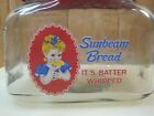 Sunbeam Bread Advertising General Store Counter Snack Jar With Metal Lid