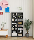 Dvd Rack Tower  8-tier Cd Cabinet With Adjustable Shelves Dvd Storage Shelf For 