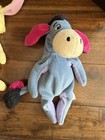 Winnie The Pooh Bean Bag Plush Lot 6 Owl Rabbit Pooh Eeyore Tigger Kanga Disney