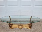 Mid-20th Century Vintage Weiman Hollywood Regency Glass Surfboard Coffee Table